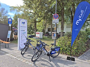Der MyRadl-Stand auf dem Puchheimer Ökomarkt Der MyRadl-Stand auf dem Puchheimer Ökomarkt